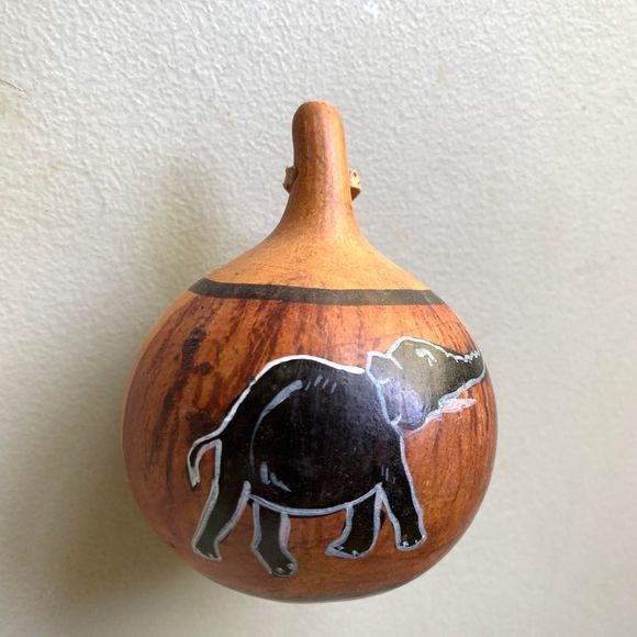 VTG African Gourd Hand Percussion Handmade Shaker - Picture 1 of 14